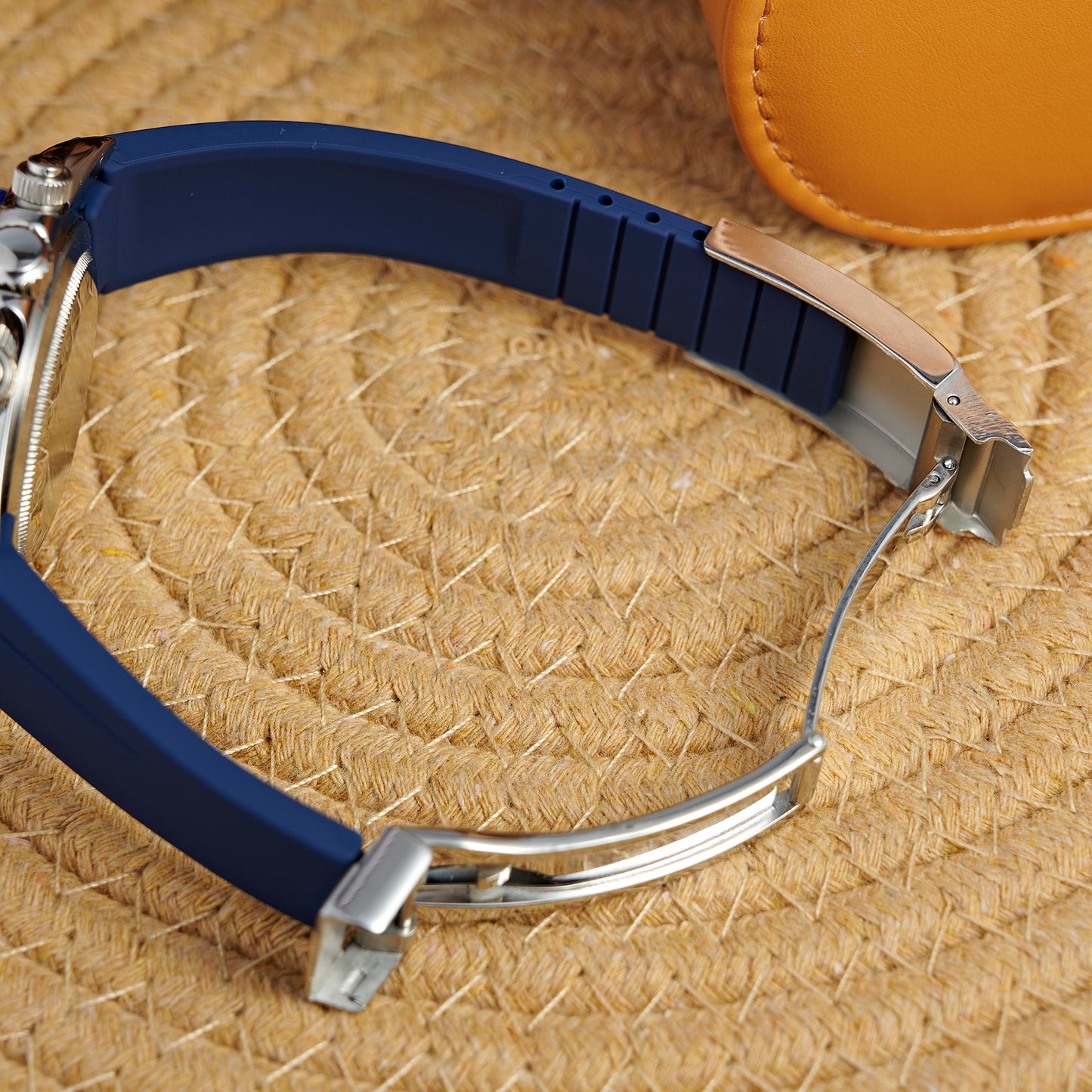 MOD DAYTO BLUE SILVER RUBBER - MONTRE A PAPY - Montre automatique seiko mod Avec