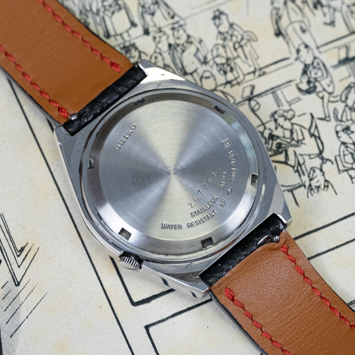 Montre vintage Seiko 5 7009 - 876A - MONTRE A PAPY - Montre automatique seiko mod