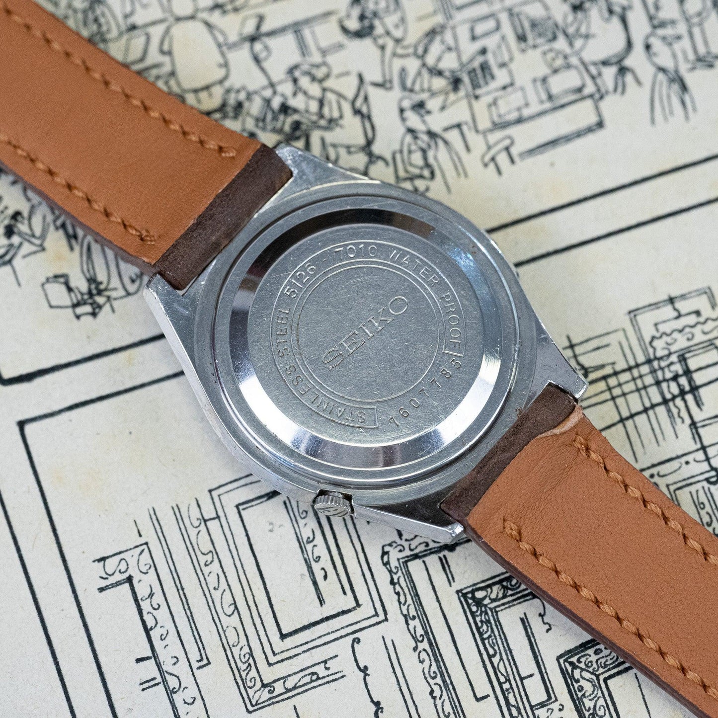 Montre vintage Seiko 5 5126 - 7010 - MONTRE A PAPY - Montre automatique seiko mod