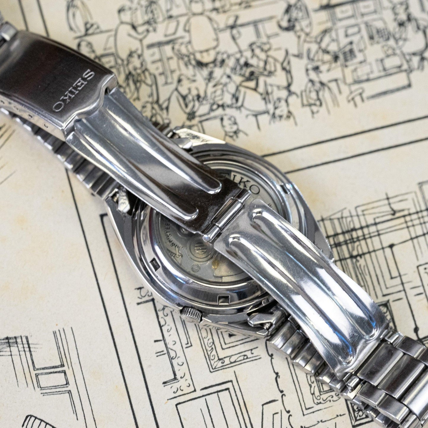 Montre vintage Seiko 5 7S26 - 0550 - MONTRE A PAPY - Montre automatique seiko mod