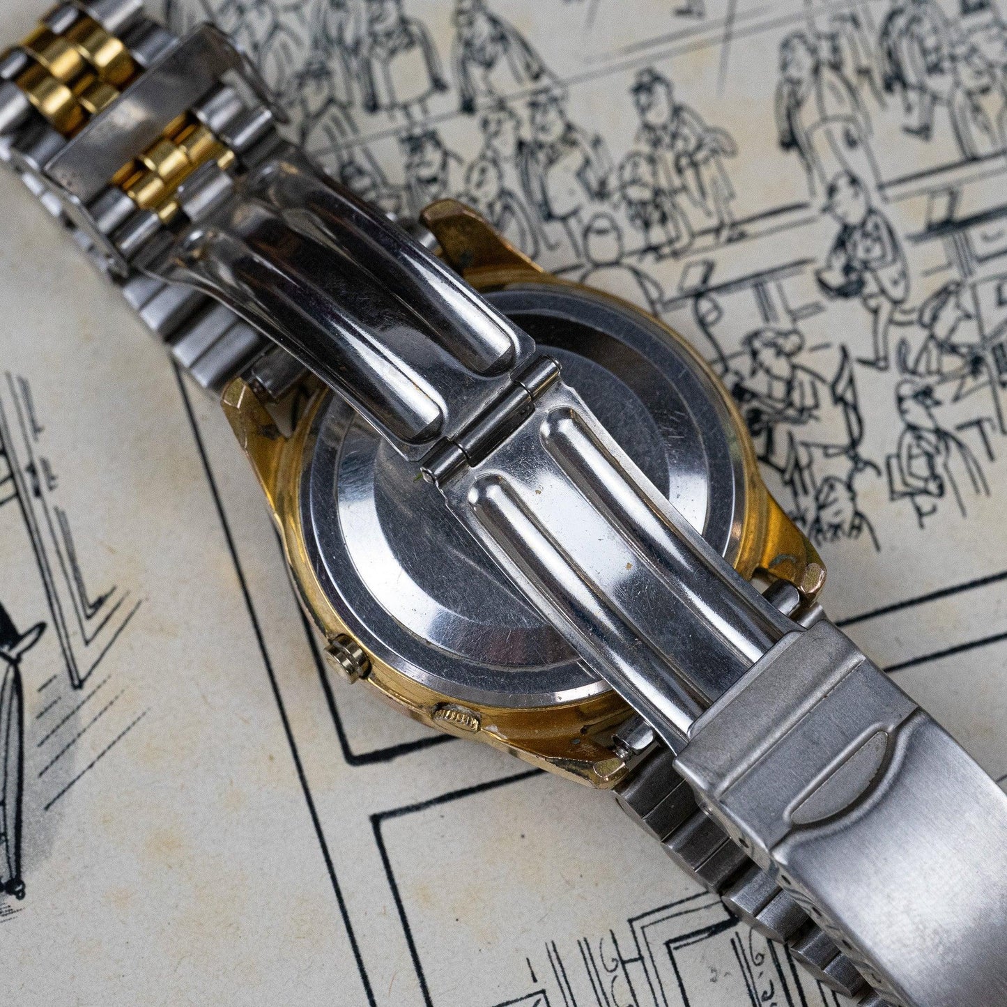 Montre vintage Seiko sportsmatic 4907025 - MONTRE A PAPY - Montre automatique seiko mod