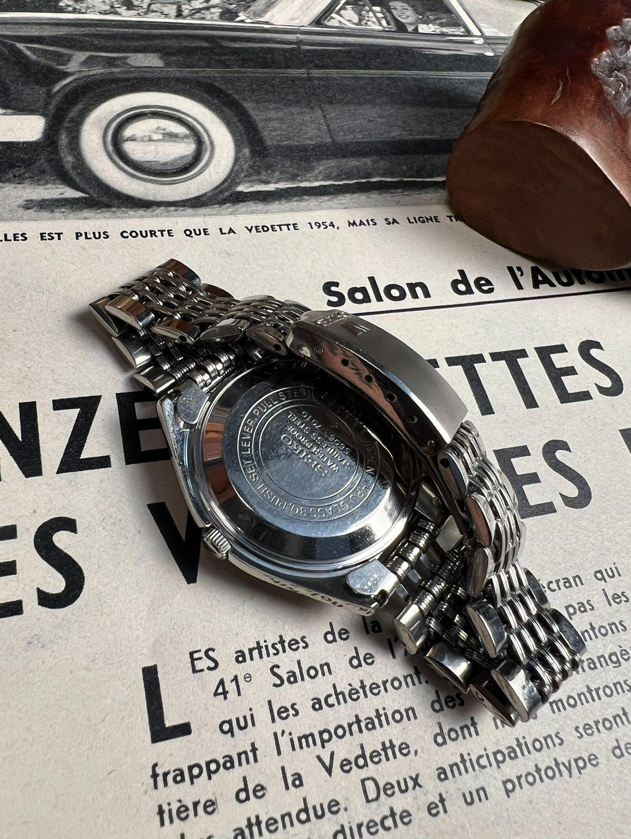 Montre vintage Seiko 5606 - 7010 - MONTRE A PAPY - Montre automatique seiko mod