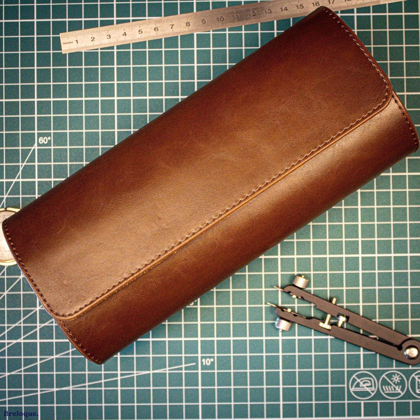 Rouleau Rangement de Montre en Cuir Watch Rolls - MONTRE A PAPY - Montre automatique seiko mod