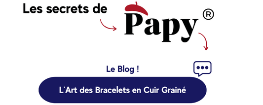 L'Art des Bracelets en Cuir Grainé - MONTRE A PAPY