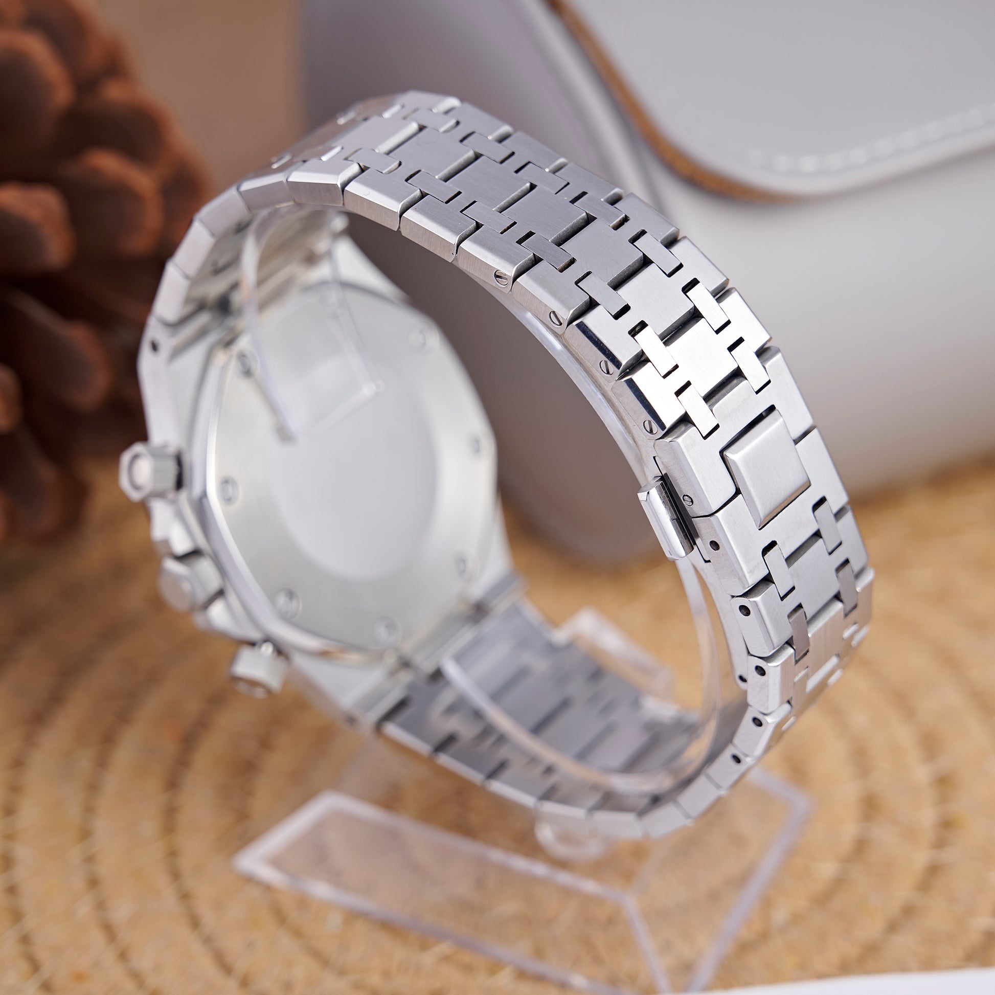 MOD OAK BLUE SILVER - MONTRE A PAPY - Montre automatique seiko mod Avec