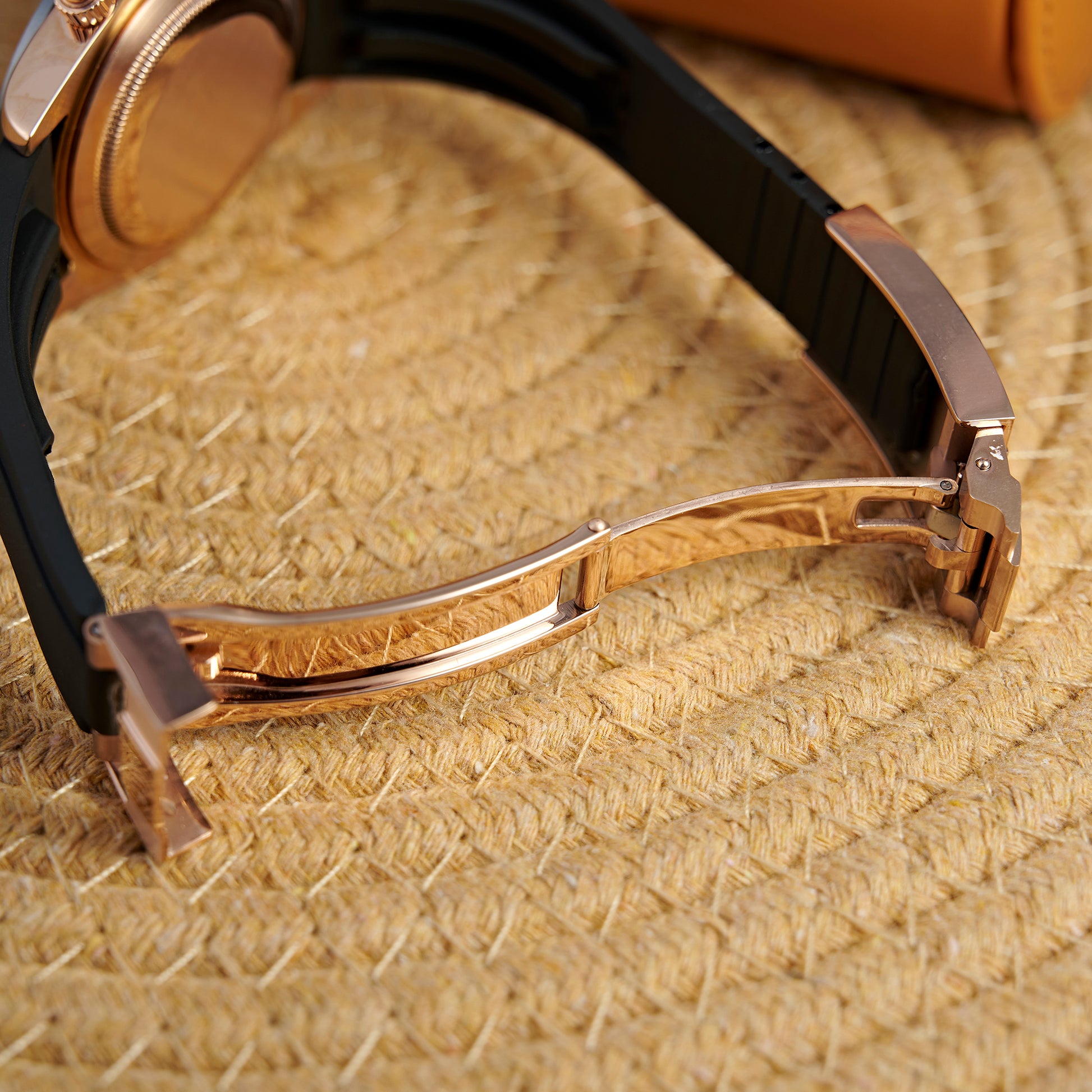 MOD DAYTO BLACK PINKGOLD RUBBER - MONTRE A PAPY - Montre automatique seiko mod Avec