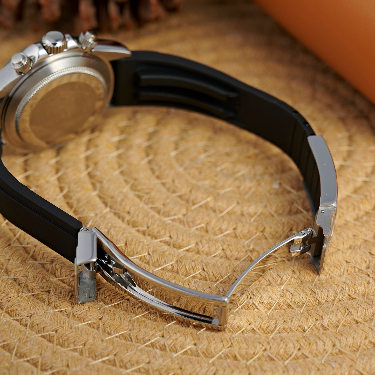 MOD DAYTO GREEN SILVER RUBBER - MONTRE A PAPY - Montre automatique seiko mod Avec