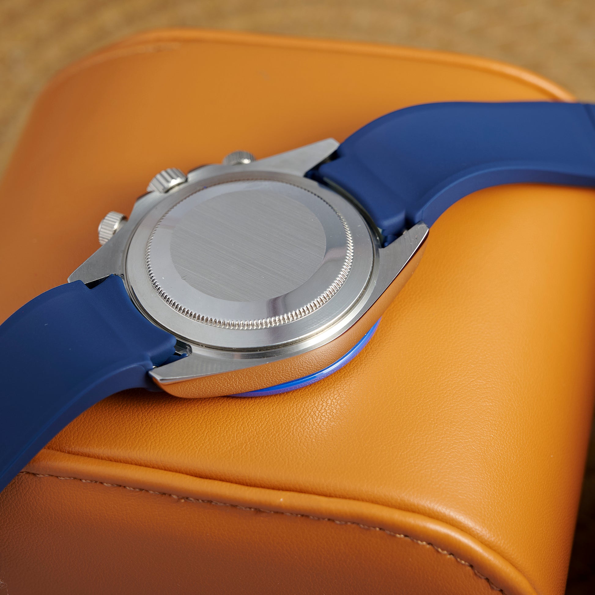 MOD DAYTO BLUE SILVER RUBBER - MONTRE A PAPY - Montre automatique seiko mod Avec