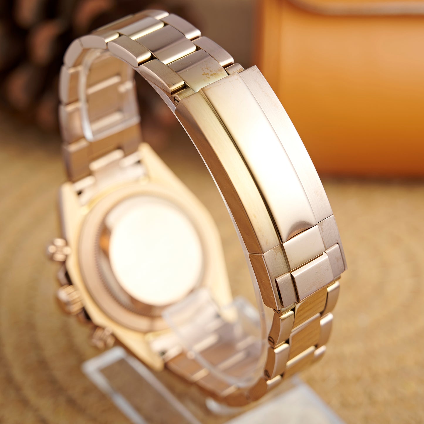 MOD DAYTO GREEN PINKGOLD - MONTRE A PAPY - Montre automatique seiko mod Avec