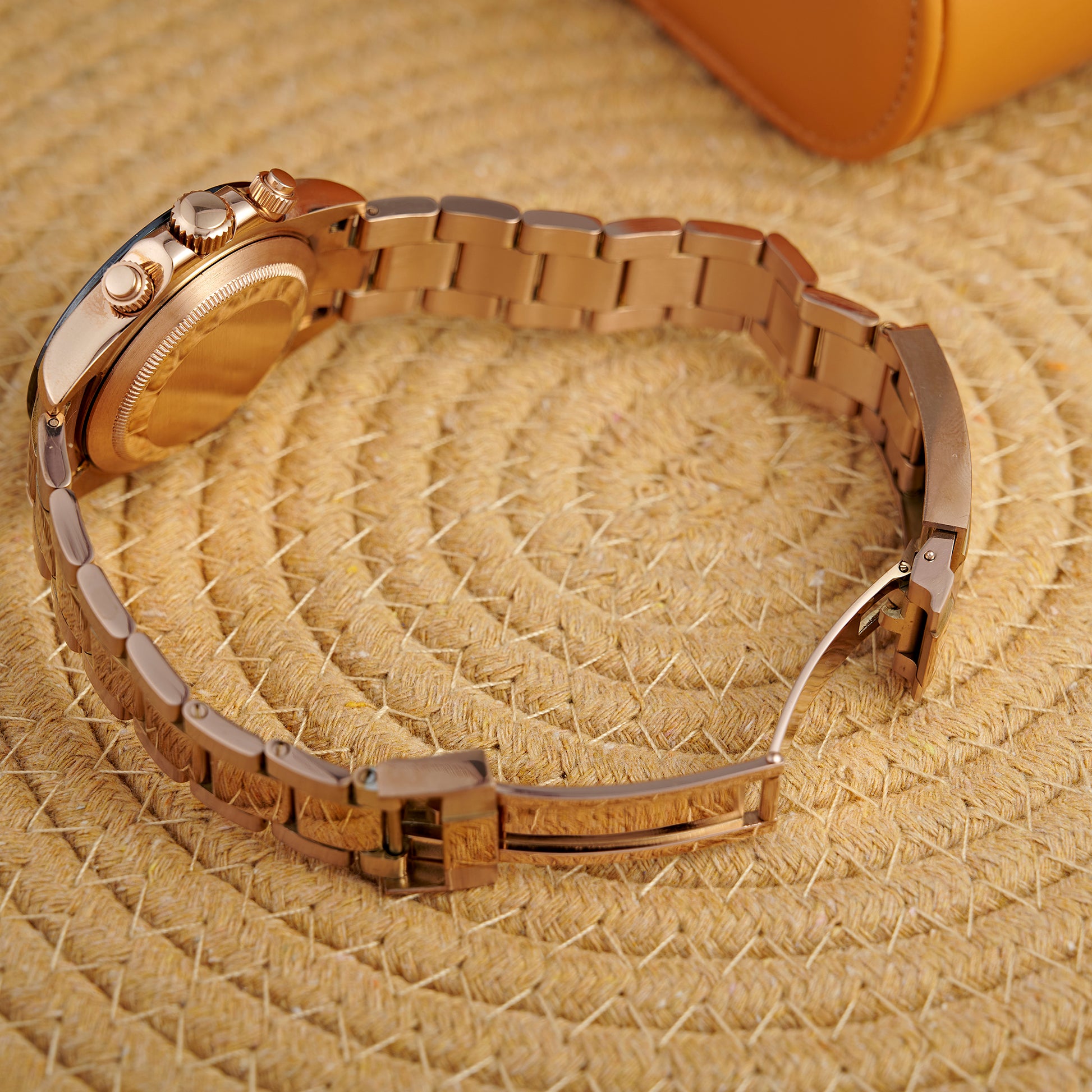 MOD DAYTO GREEN PINKGOLD - MONTRE A PAPY - Montre automatique seiko mod Avec