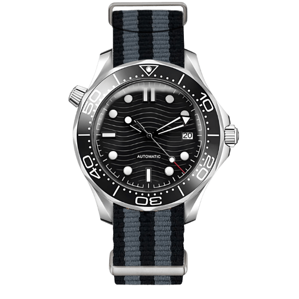SEA MOD - 007 BLACK (NATO) - MONTRE A PAPY - Montre automatique seiko mod mczr_price_299