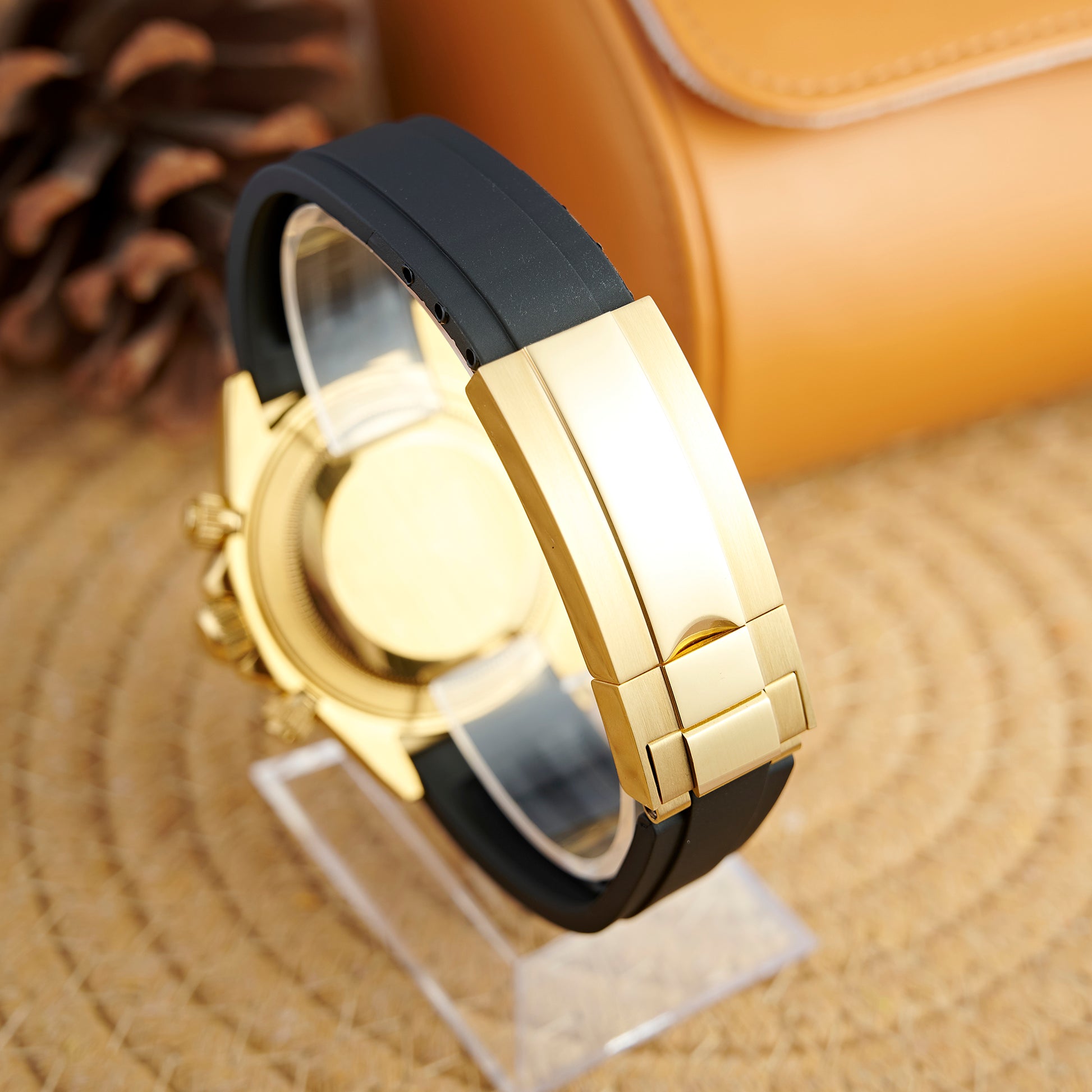 MOD DAYTO WHITE GOLD RUBBER - MONTRE A PAPY - Montre automatique seiko mod Avec