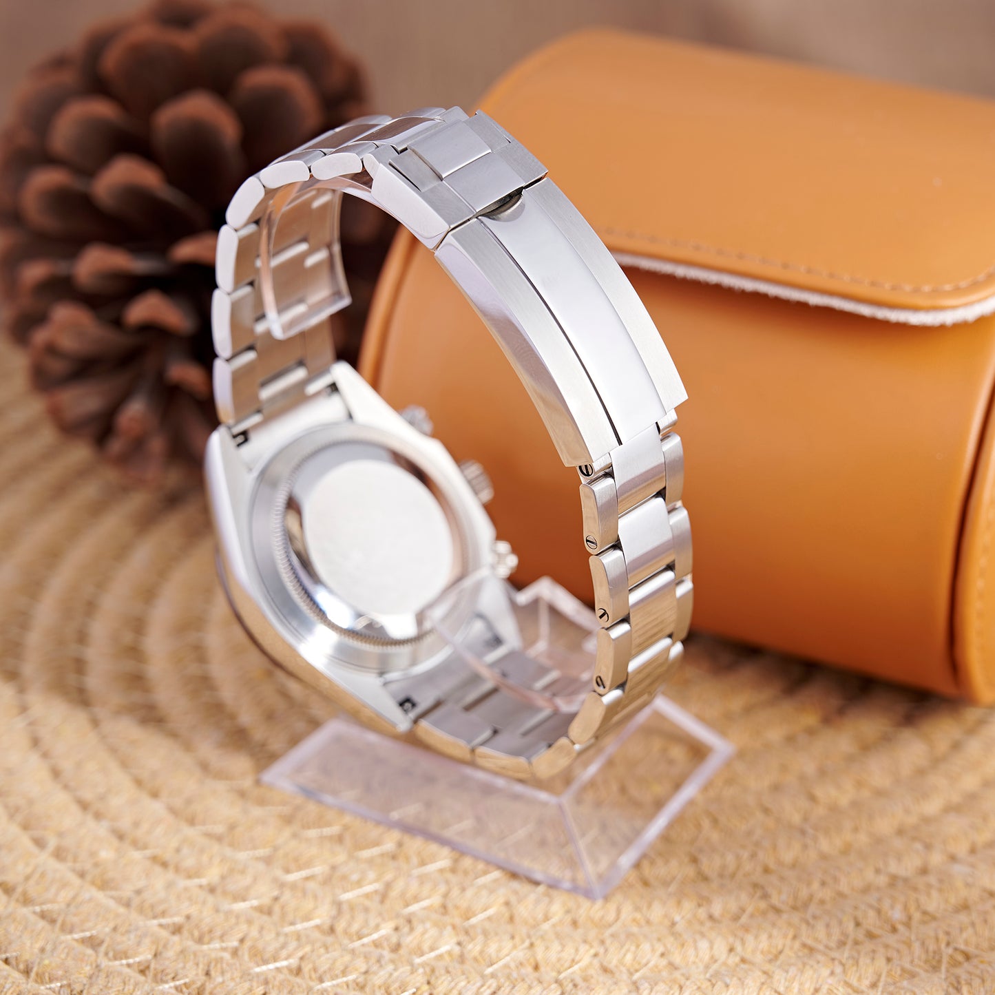 MOD DAYTO ARABIC ICE BLUE BROWN - MONTRE A PAPY - Montre automatique seiko mod Avec