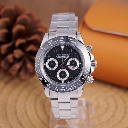 MOD DAYTO ARABIC BLACK - MONTRE A PAPY - Montre automatique seiko mod Avec