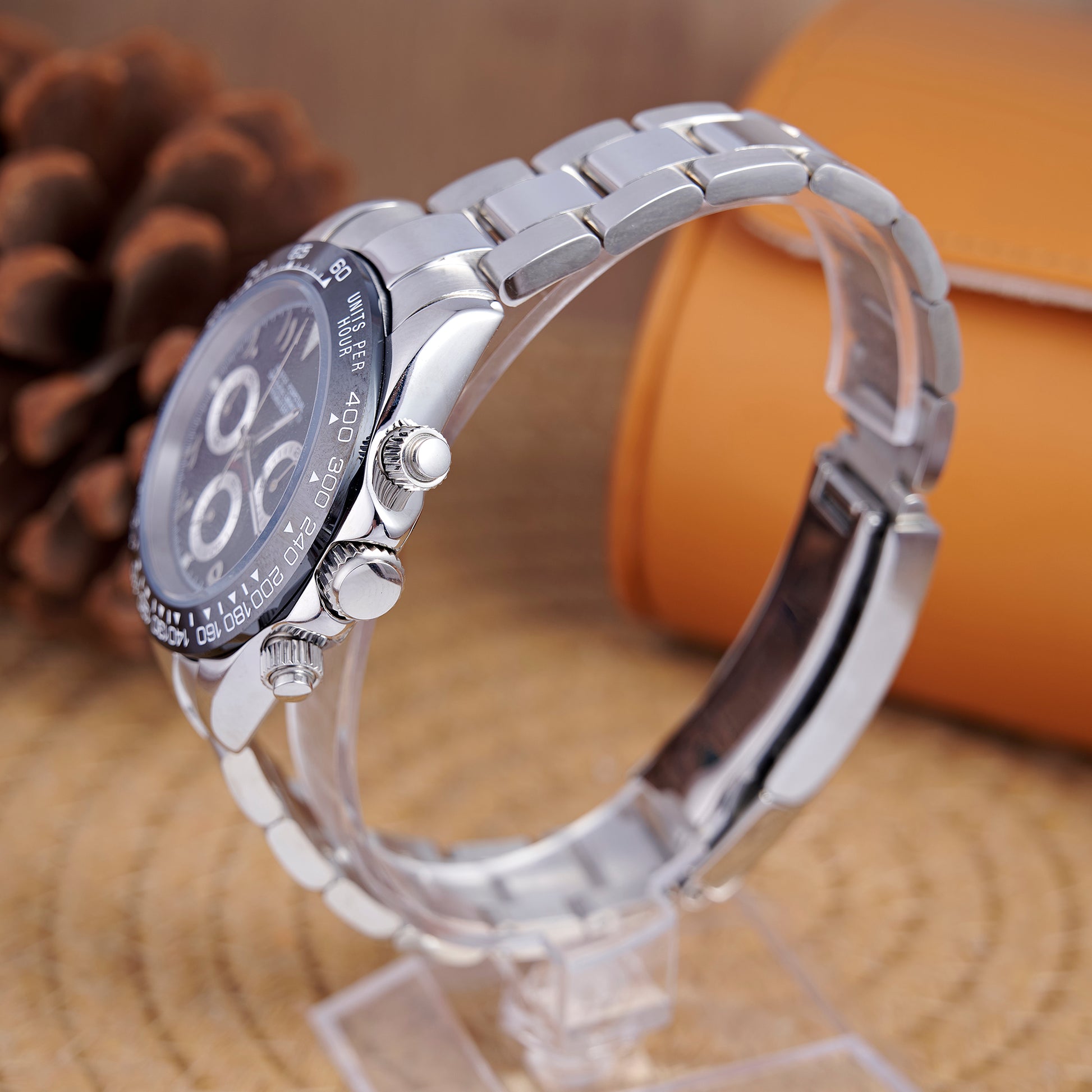 MOD DAYTO ARABIC BLACK - MONTRE A PAPY - Montre automatique seiko mod Avec