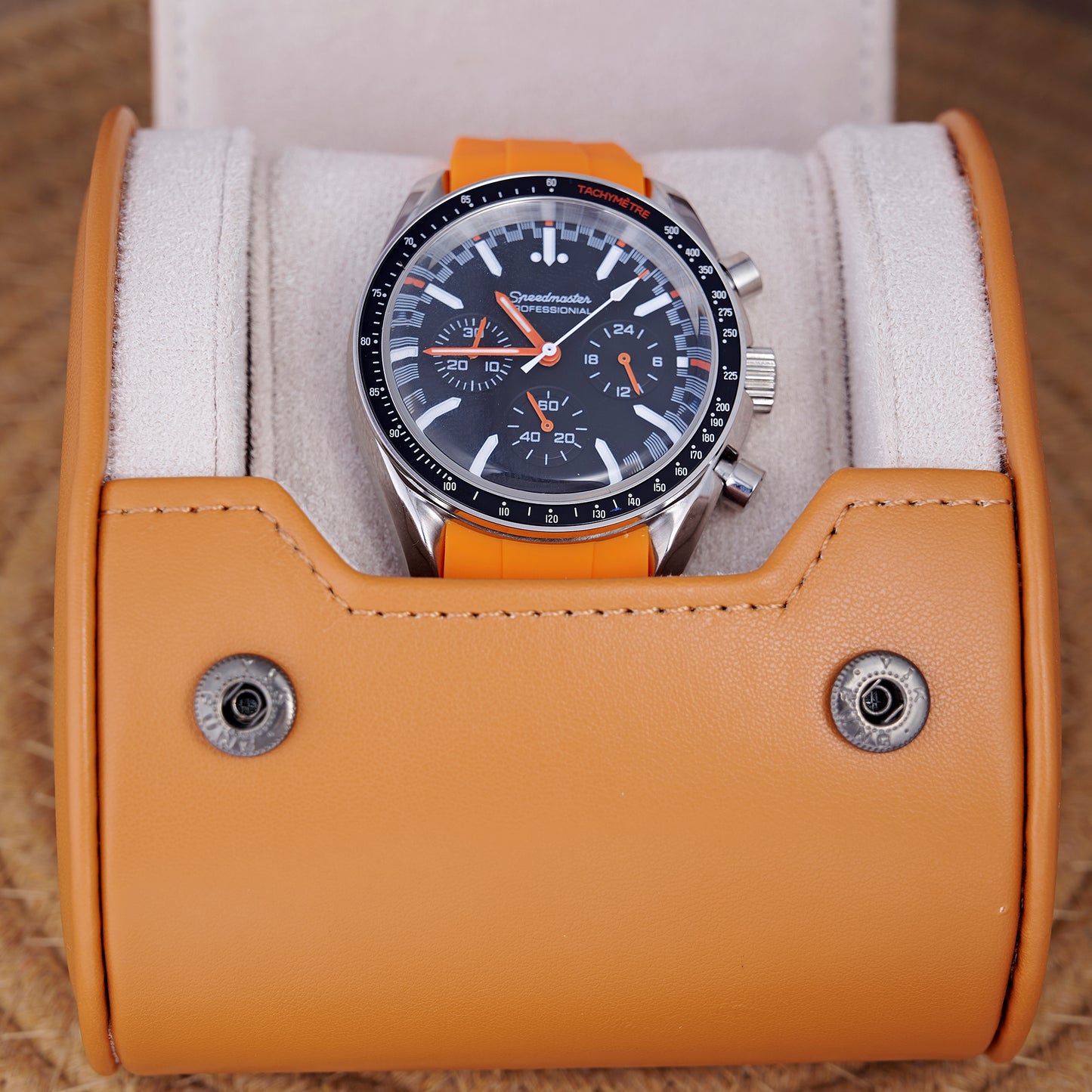 MOD SPEED ULTRAMAN RUBBER ORANGE - MONTRE A PAPY - Montre automatique seiko mod Avec