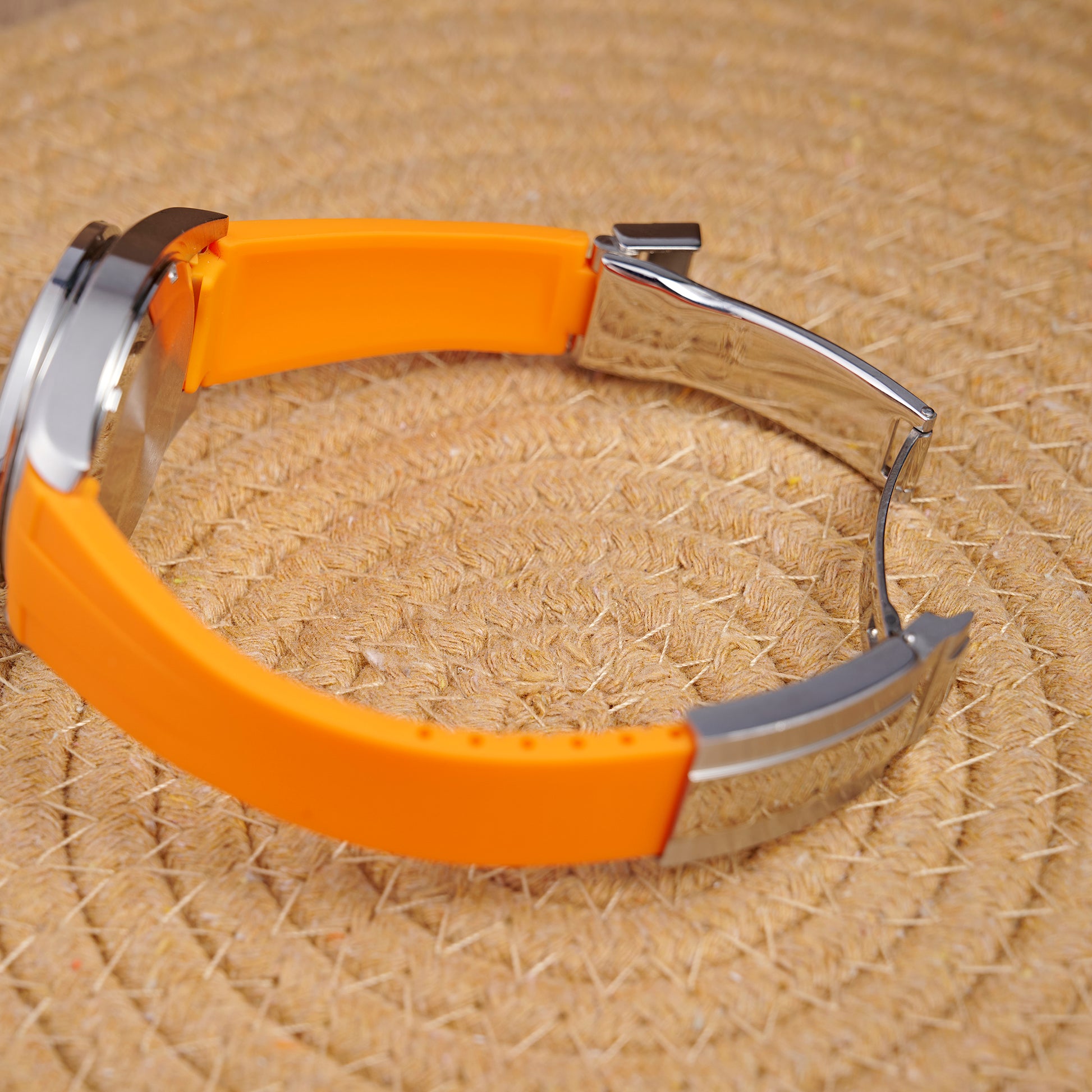 MOD SPEED ULTRAMAN RUBBER ORANGE - MONTRE A PAPY - Montre automatique seiko mod Avec