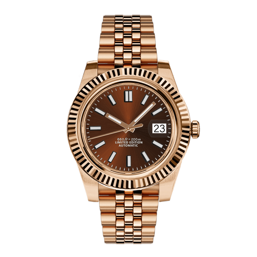 DJ MOD - PINK GOLD CHOCOLATE - MONTRE A PAPY - Montre automatique seiko mod mczr_price_289