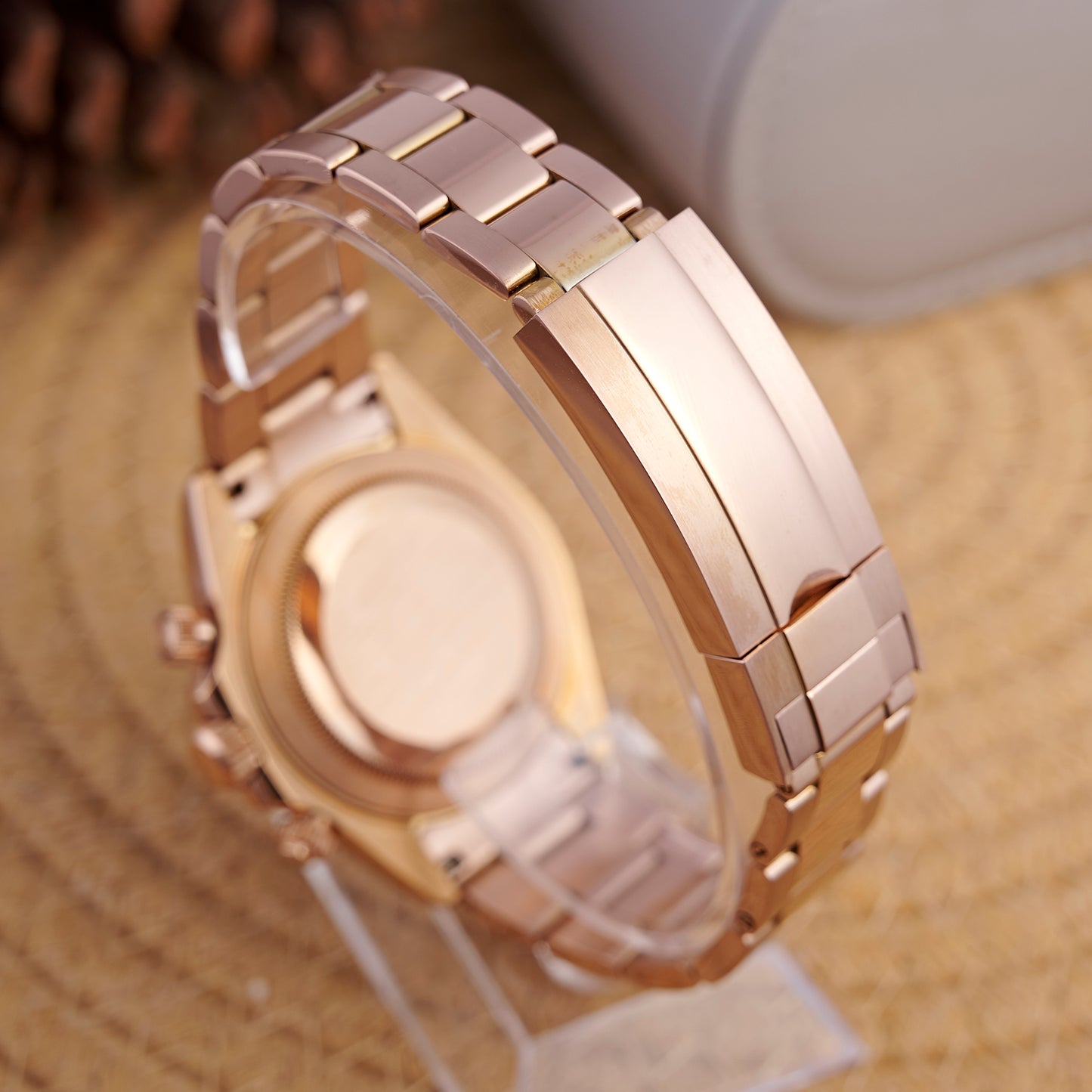 MOD DAYTO BLACK PINKGOLD - MONTRE A PAPY - Montre automatique seiko mod Avec