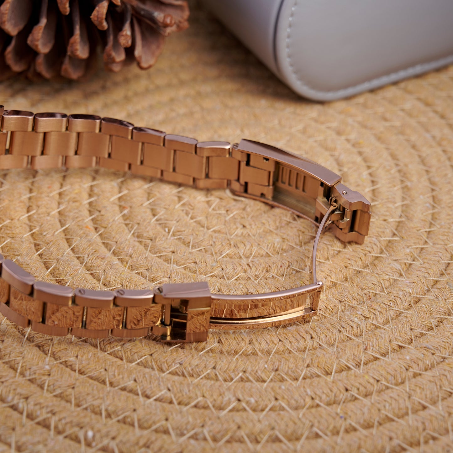 MOD YACHT BLACK PINKGOLD - MONTRE A PAPY - Montre automatique seiko mod avec