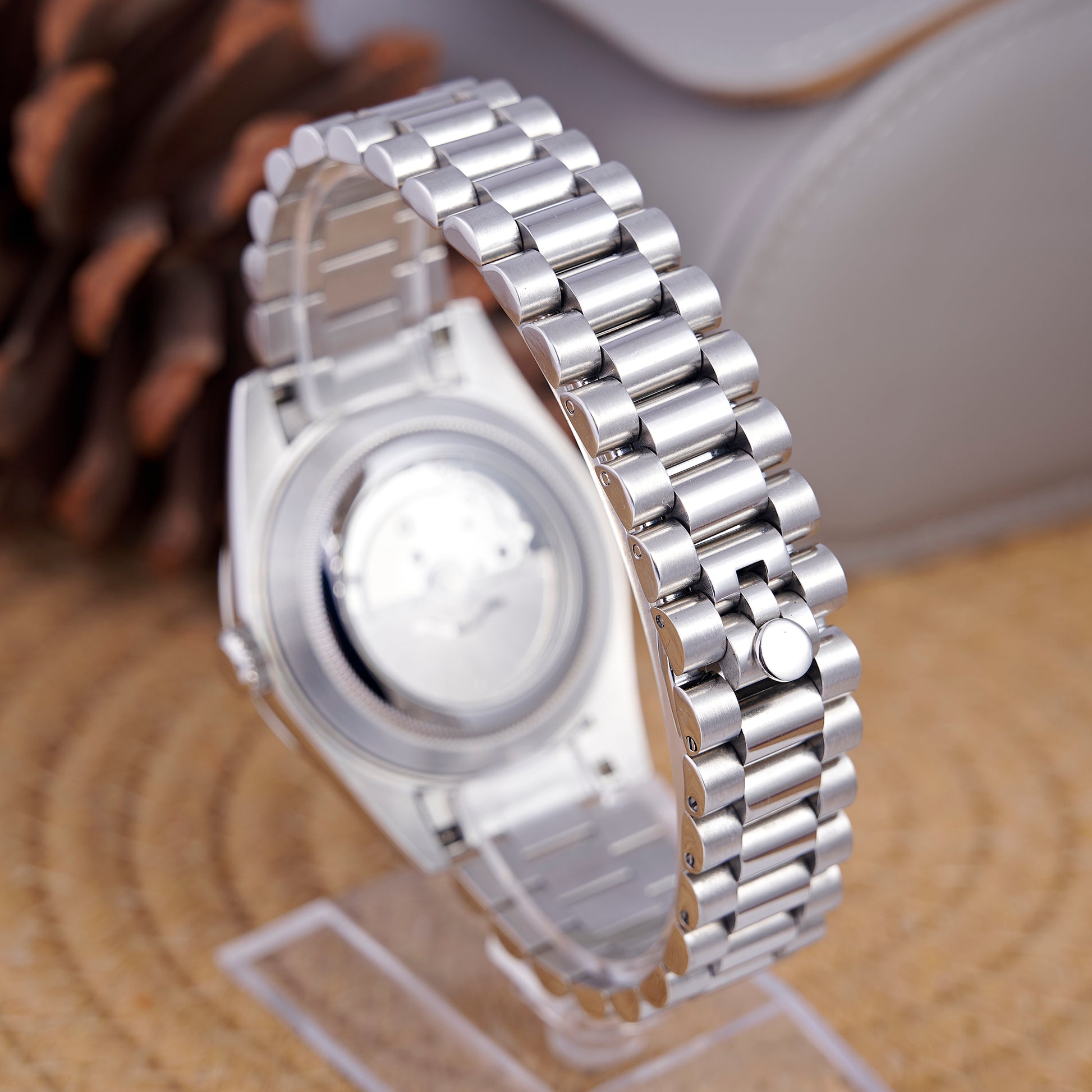 MOD DAYDATE GREEN MINT - MONTRE A PAPY - Montre automatique seiko mod avec