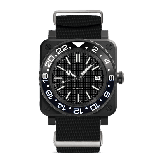 BR MOD - GAUFFRE BLACK - MONTRE A PAPY - Montre automatique seiko mod mczr_price_349