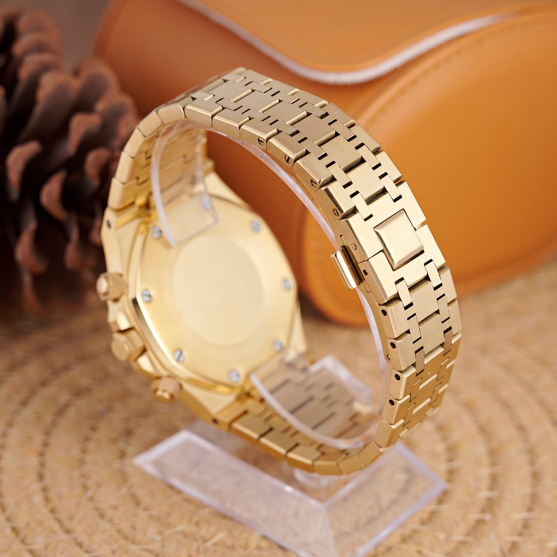 MOD OAK FULL GOLD - MONTRE A PAPY - Montre automatique seiko mod Avec