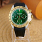 MOD DAYTO ARABIC GREEN BI - TON RUBBER - MONTRE A PAPY - Montre automatique seiko mod Avec