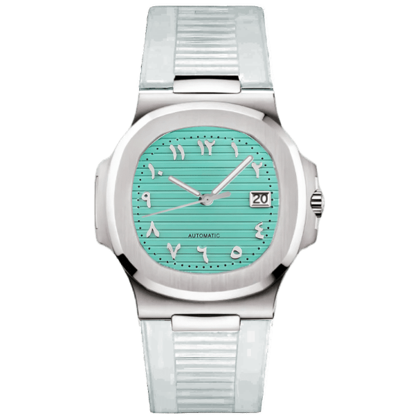 NAUT MOD - TIFFANY WHITE RUBBER - MONTRE A PAPY - Montre automatique seiko mod mczr_price_299