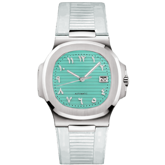 NAUT MOD - TIFFANY WHITE RUBBER - MONTRE A PAPY - Montre automatique seiko mod mczr_price_299