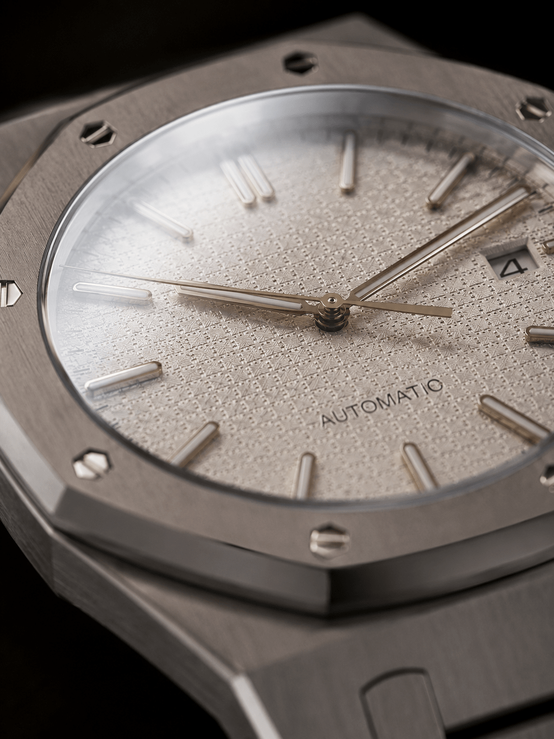OAK MOD - WHITE - MONTRE A PAPY - Montre automatique seiko mod Montre configuree