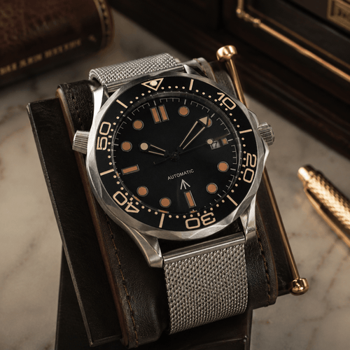 SEA MOD - 007 JAMES BOND - MONTRE A PAPY - Montre automatique seiko mod Montre configuree