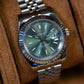 MOD DATE JUST - MINT GREEN - MONTRE A PAPY - Montre automatique seiko mod 39mm