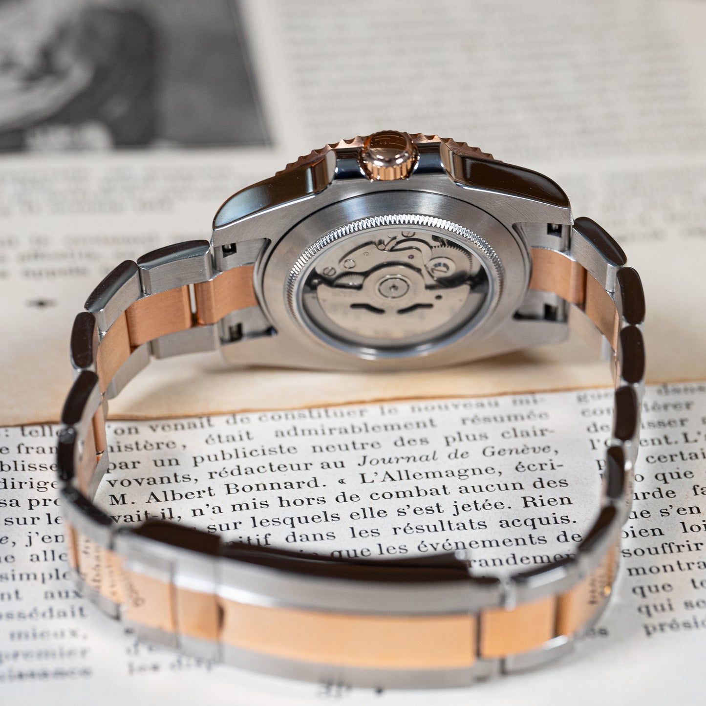 MOD YACHTMASTER - BI-TON PINK GOLD