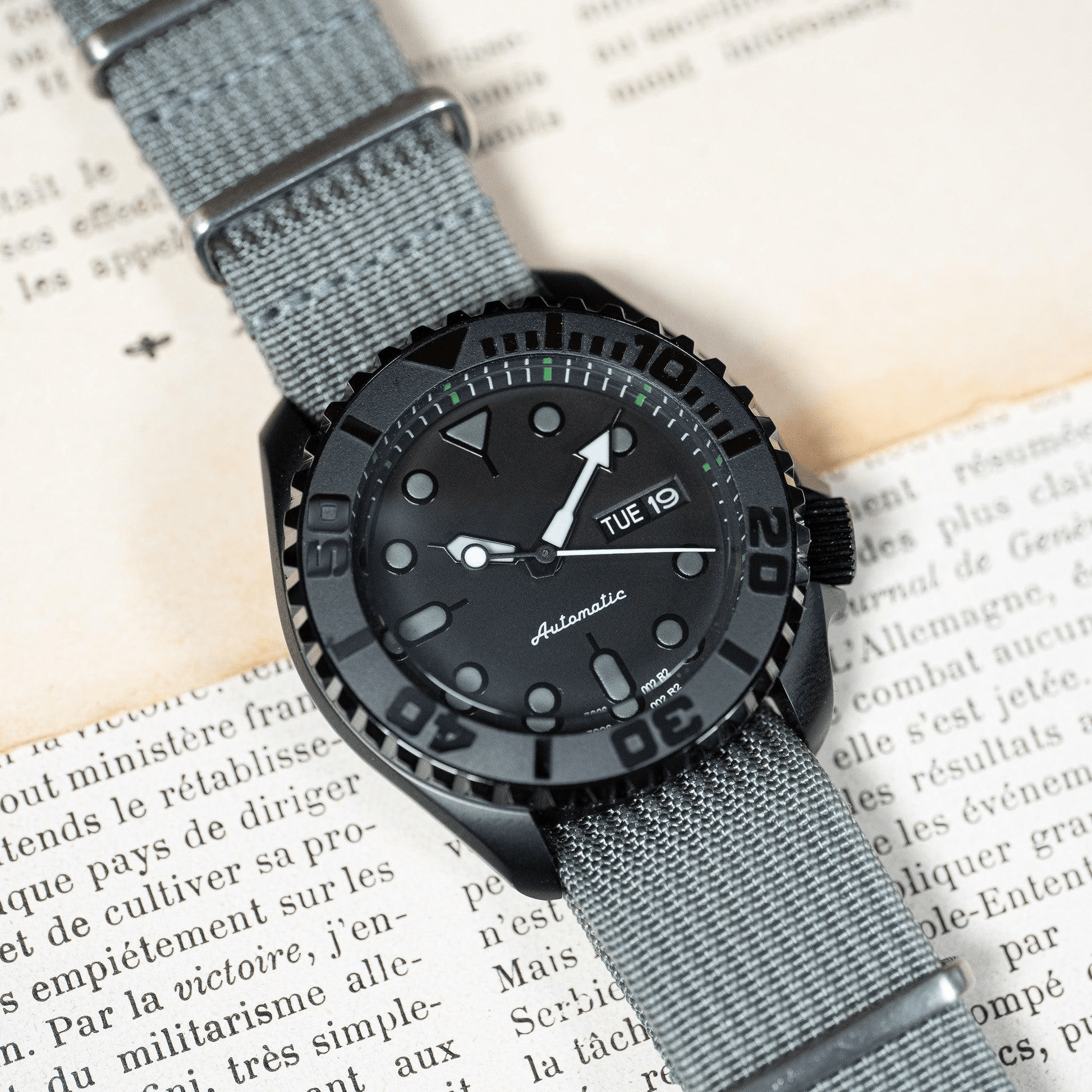 MOD KX GREY MASTER - MONTRE A PAPY - Montre automatique seiko mod avec