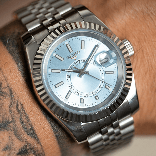 MOD SKY - DWELLER - ICE BLUE - MONTRE A PAPY - Montre automatique seiko mod avec