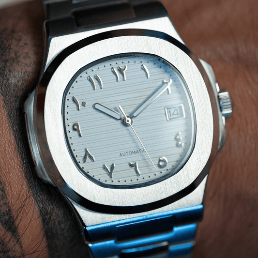 MOD NAUTILUS - ARABIC WHITE - MONTRE A PAPY - Montre automatique seiko mod avec