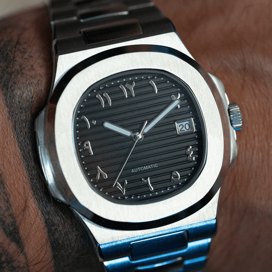 MOD NAUTILUS - ARABIC BLACK - MONTRE A PAPY - Montre automatique seiko mod avec