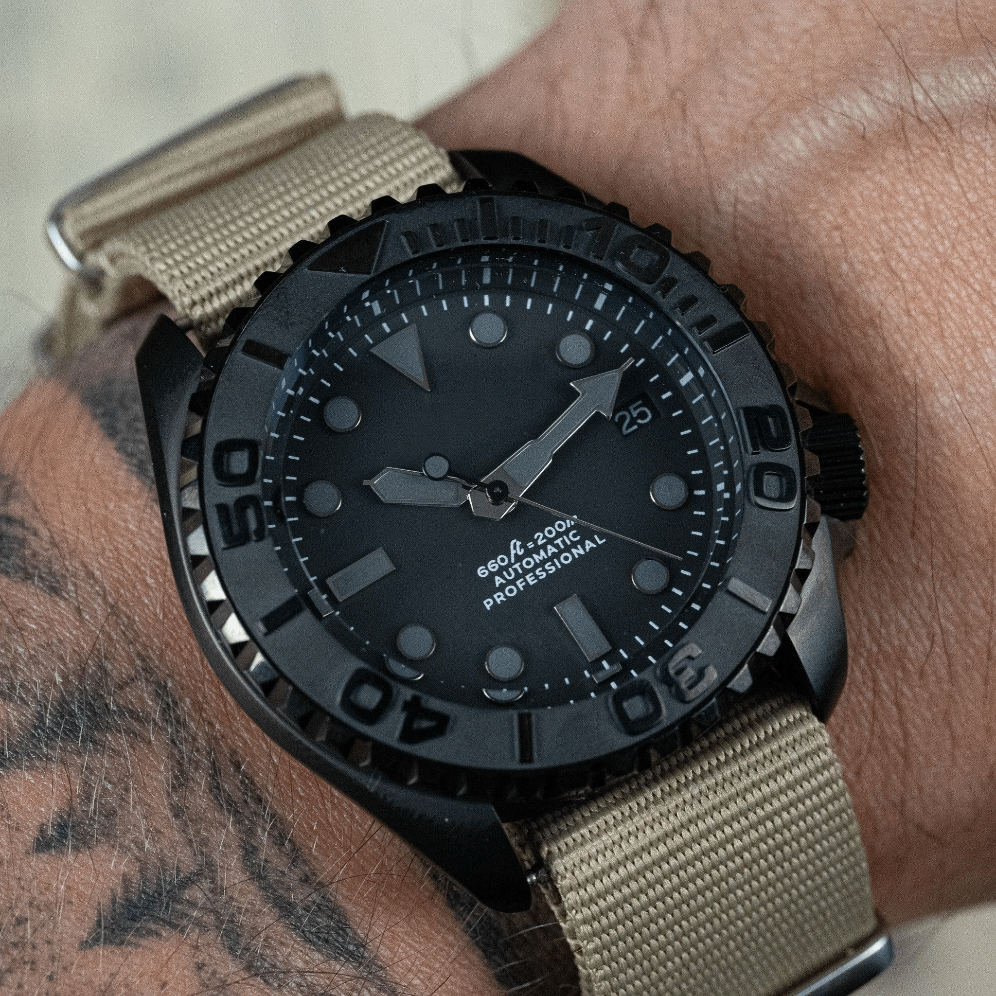 MOD KX BLACK MASTER - MONTRE A PAPY - Montre automatique seiko mod avec