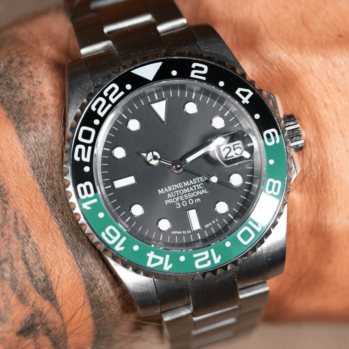 MOD GMT - SPRITE - MONTRE A PAPY - Montre automatique seiko mod avec