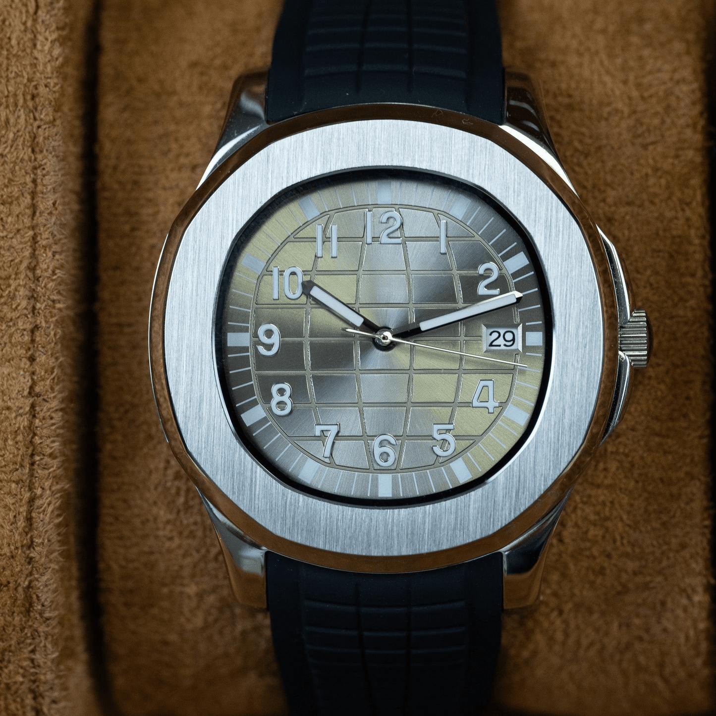 MOD AQUANAUT - GREY - MONTRE A PAPY - Montre automatique seiko mod avec