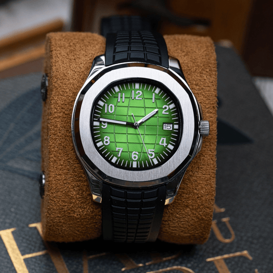MOD AQUANAUT - GREEN - MONTRE A PAPY - Montre automatique seiko mod avec