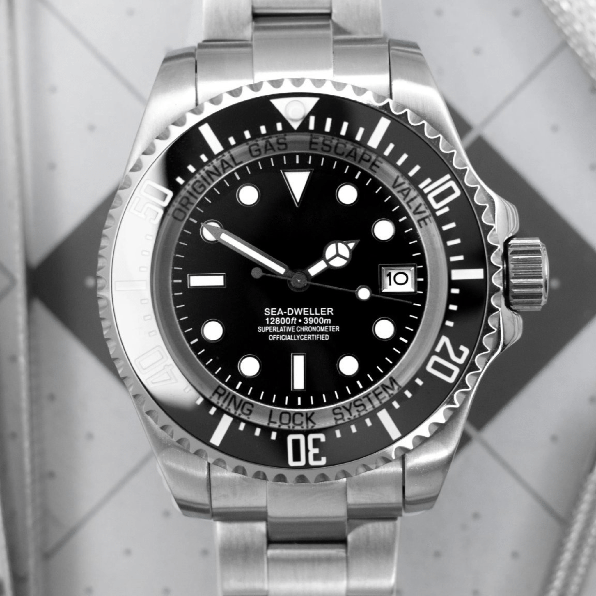 MOD SEA - DWELLER DEEP SEA BLACK - MONTRE A PAPY - Montre automatique seiko mod avec