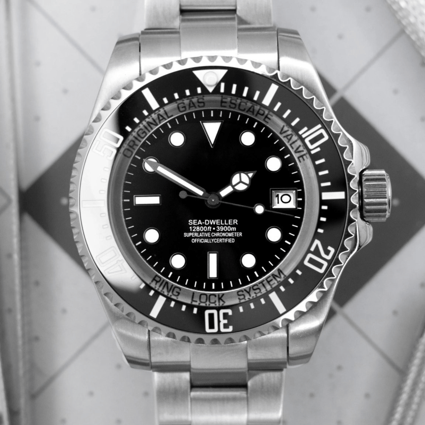 MOD SEA - DWELLER DEEP SEA BLACK - MONTRE A PAPY - Montre automatique seiko mod avec