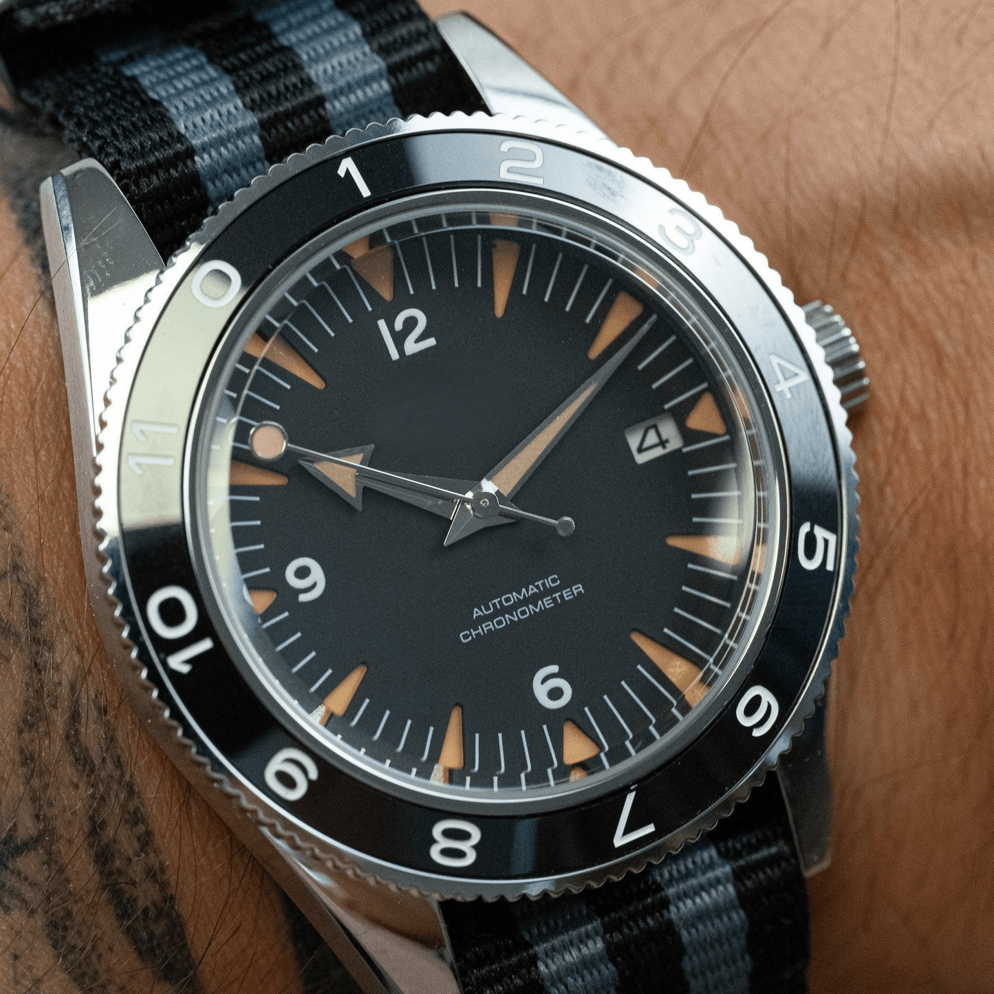 MOD SEAMASTER - 007 SPECTRE - MONTRE A PAPY - Montre automatique seiko mod milanaisavec