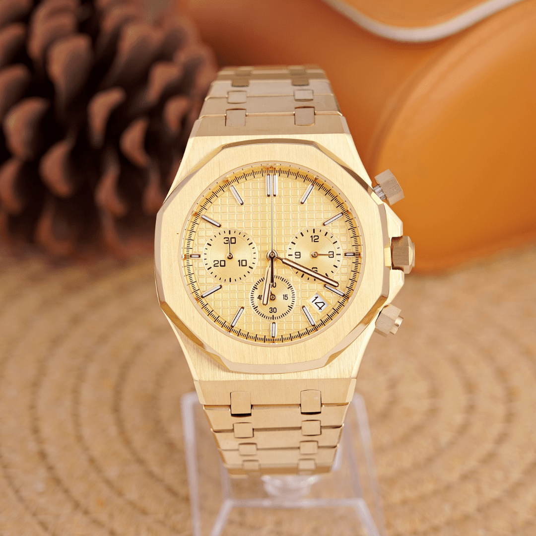 MOD OAK FULL GOLD - MONTRE A PAPY - Montre automatique seiko mod Avec