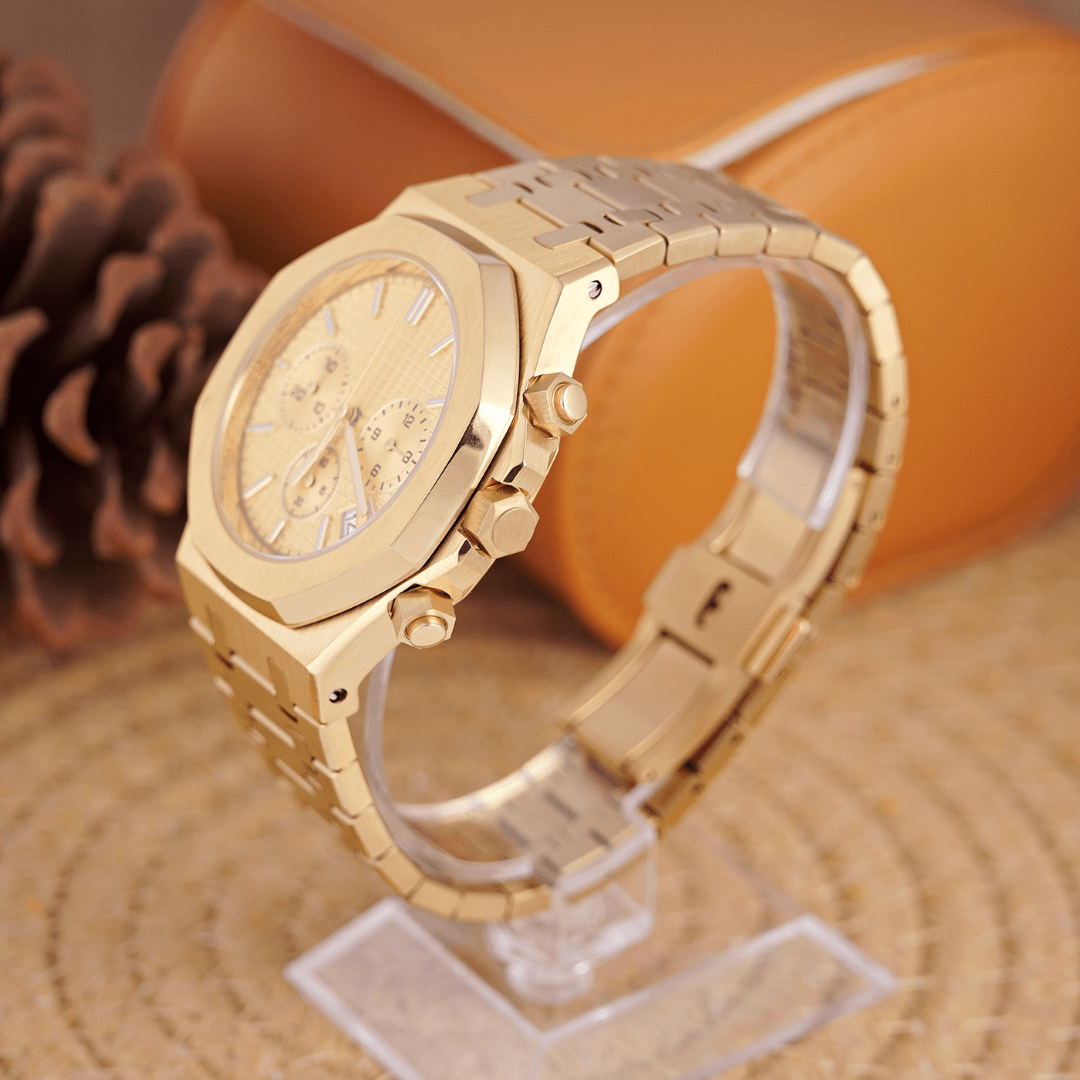 MOD OAK FULL GOLD - MONTRE A PAPY - Montre automatique seiko mod Avec
