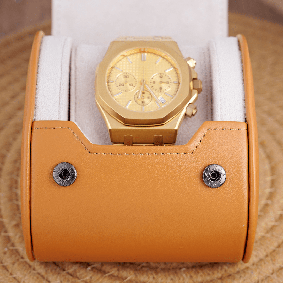 MOD OAK FULL GOLD - MONTRE A PAPY - Montre automatique seiko mod Avec