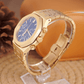MOD OAK BLUE GOLD - MONTRE A PAPY - Montre automatique seiko mod Avec