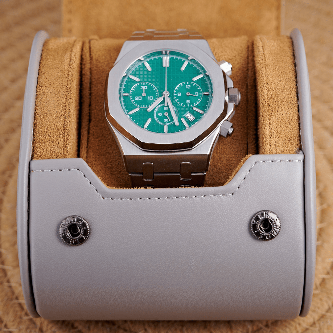 MOD OAK GREEN SILVER - MONTRE A PAPY - Montre automatique seiko mod Avec